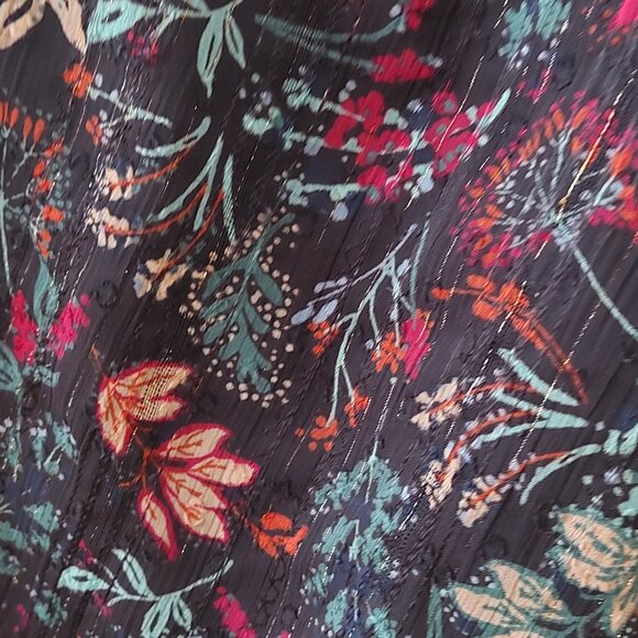 Pennington's Floral Square-Neck Blouse with Balloon Sleeves Plus Size 4X - Picture 9 of 12